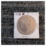 LB Morgan Dollar 1880 P Silver 1880-P Morgan silve