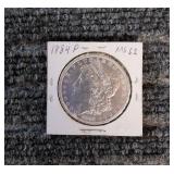 LB Morgan Dollar 1884 P Silver 1884-P Morgan silve