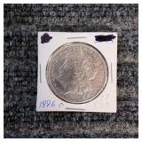 LB Morgan Dollar 1886 O Silver 1886-O Morgan silve