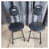 UH 2pc Folding Auction chairs