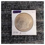 LB Morgan Dollar 1890 S Silver 1890-S Morgan silve