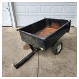YD Lawn Tractor Dump Cart 2 wheel Load Hog