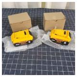 T2 2 Pc 20 V Batterys Dewalt compatable NEW