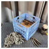 Q3 Crate full Light duty chain, Conduit fasteners,