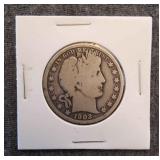LB Barber Half dollar 1902 Silver 1902 Barber half