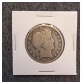 LB Barber Half dollar 1902 Silver Another 1902 Bar