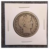 LB Barber Half dollar 1907 Silver 1907 Barber half