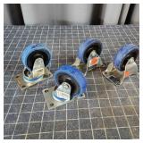 T2 4pc Set of Casters 3" (2) Swivel, (2) Fixed