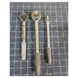 Q2 3Pc S-K 3-8-1/2 drive ratchets 3/8 breaker bar