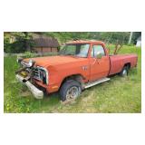 ½ Ton Dodge 318 4x4 w/ Snowplow