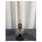 I2 Oil lamp antique 24 Inch tall Glass