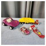 R2 Tonka dune buggy, Buddy L, and others