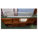 Flushing - sliding storage & 4drawer showcase 6ft