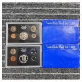 LB 2PC Proof sets 40% silver half 1969--70