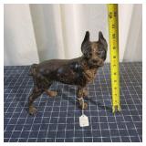 S2 Cast iron door stop Terrier vintage
