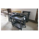 Poly Tool Cart & 3 Sets of Sawhorses