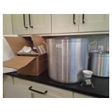 60qt Lobster Pot w/ insert 16qt side pot w/ lids