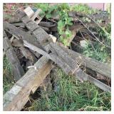 Qty of weathered barn beams