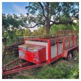 5x10 Trailer w/ front Storage Box & Pintle Hitch