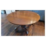 48" Dropleaf Oak Pedistal Table