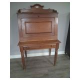 Walnut Dropleaf Writing Desk Circa 1870