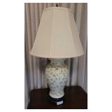 Floral Glazed Lamp 37 1/2" Tall