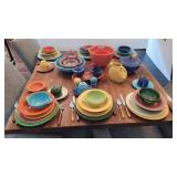6-10pc setting  Fiestaware
