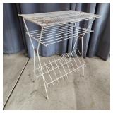S2 Mid century Modern Record Stand 14x20x26'