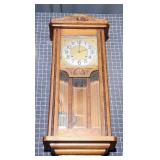 R2 Oak Pendulum Wall Clock 7x14x32'