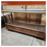 Q3 Oak Antique Showcase Display counter 22x40x72'