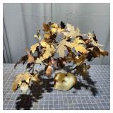 T1 Mid Century modern Tree art 16x22' brass & marb