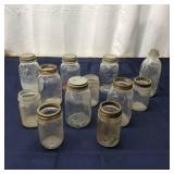 L3 12Pc Milk bottle Canning jars Atlas Ball