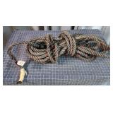 N1 nylon Rope approx 50ft 1' Dia