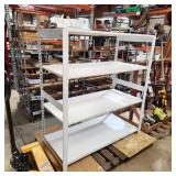 T2 White Finish modular shelving 24x48x54'
