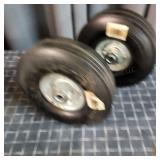 D7 2pc rubber wheels 3/4' shaft hole