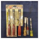 T2 6Pc 1/2 to 1 Inch wood chisel set