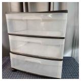 M5 Sterilite Drawer unit 15x22x25' 3 drawer