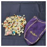 D4 130+pc Various colors Dice Some vintage