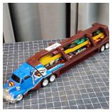 P2 hotwheels Semi with cars