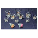 L3 11Pc A&W Root Beer mugs Glass
