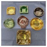 K2 7Pc Glass Ashtrays