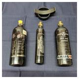 T2 3Pc Co2 Tanks Paintball sizes are 20 OZ 9 OZ