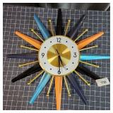 ABC Mid Century Modern Wall clock Sunburst remake