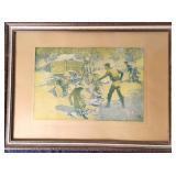 T2 "The Quarrel" Western print Fredrick remington