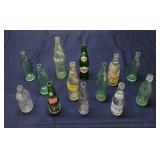L3 13Pc Vintage Pop bottles Glass