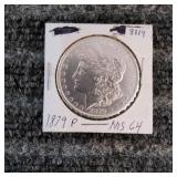 LB Morgan Dollar 1879 P Silver