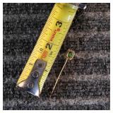 MC Pin Hat Lapel 14K 14K on stem