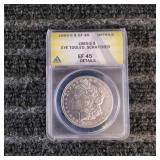 LB Morgan Dollar 1885 S Silver ANACO EF 45