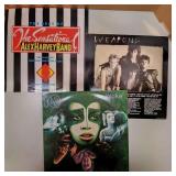 3 music records albums vintage 80's