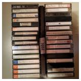 32 80's albums music cassettes vintage